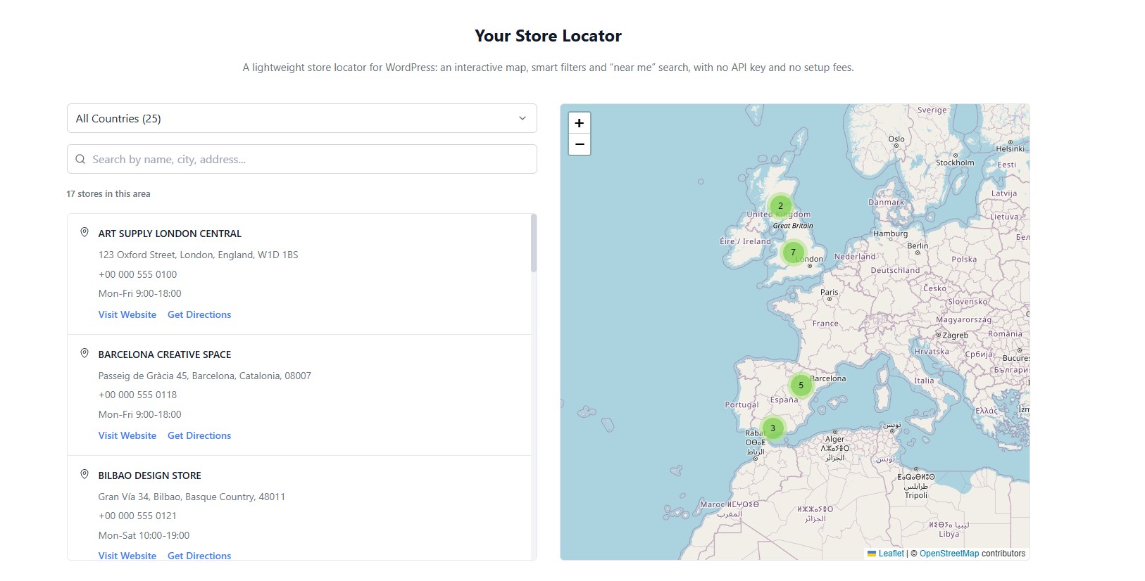 Bloom Desktop Store Locator screenshot